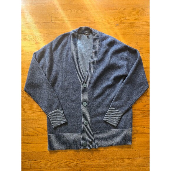 Allbirds 'The Cardi' 100% Merino Wool Blue Cardigan Sweater Mens Size XXL - Picture 2 of 8